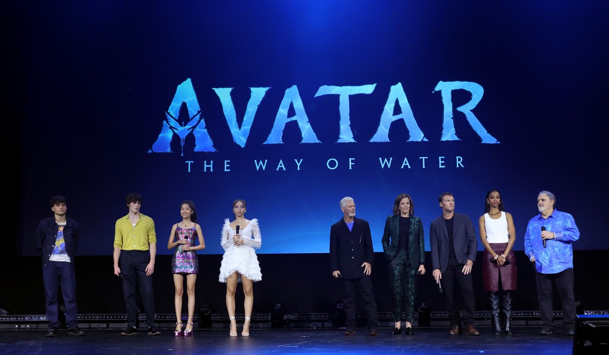 The main cast at the presentation of 