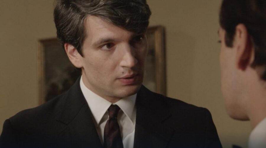 Filippo Scarafia (Roberto Landi) in una scena nella puntata 67 de