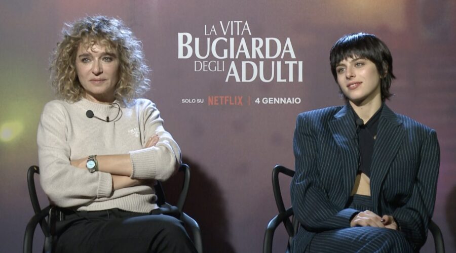 Da sinistra: Valeria Golino e Giordana Marengo nell'intervista a Tvserial.it. Credits: Tvserial.it.