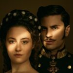 Sissi (Dominique Devenport) e Franz (Jannik Schümann) in un particolare del poster di “Sissi 2“. Credits: RTL/Mediaset.