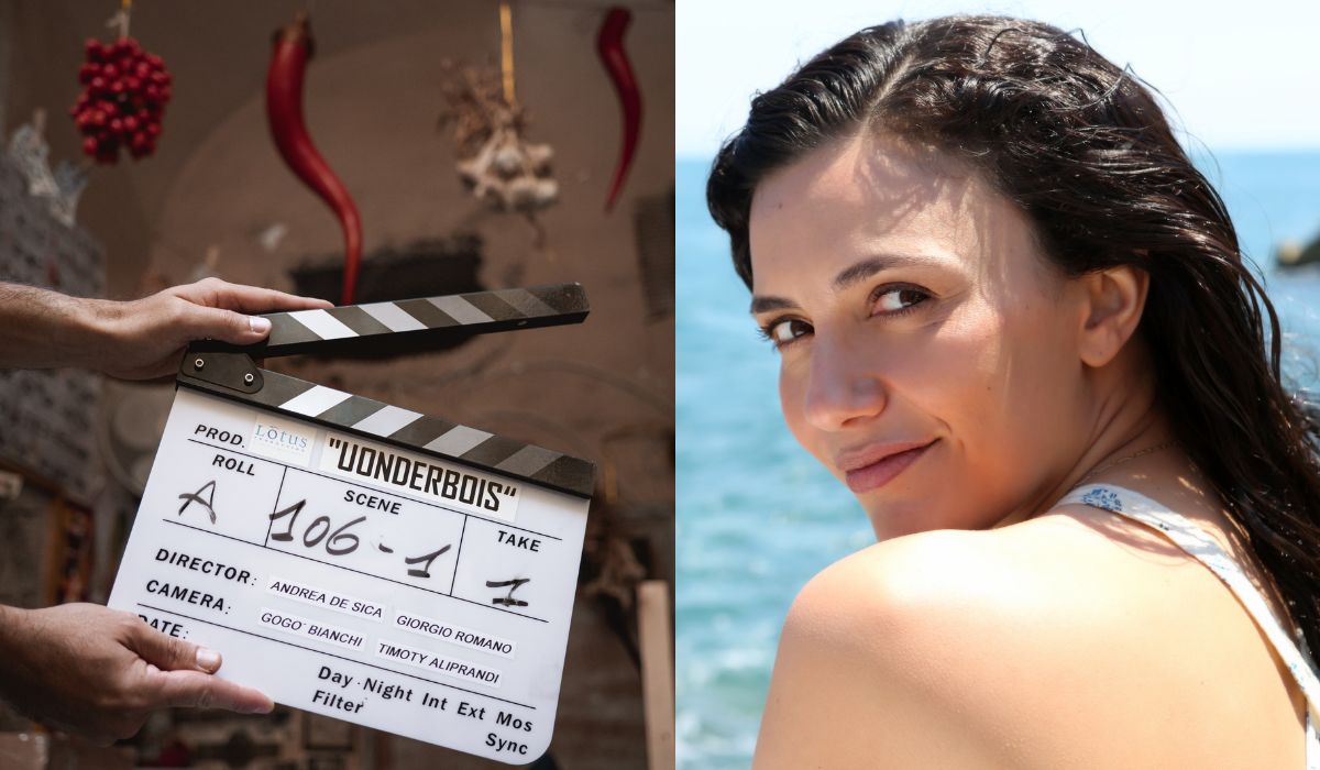 A sinistra: Il ciak della serie tv