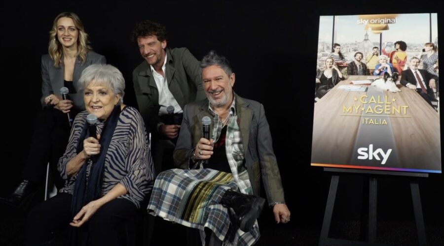 Dall'alto a sinistra: Sara Drago, Maurizio Lastrico, Marzia Ubaldi e Michele Di Mauro. Credits: Tvserial.it.