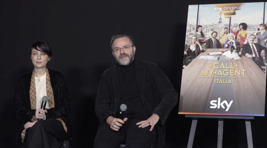 Da sinistra: Lisa Nur Sultan e Luca Ribuoli. Credits: Tvserial.it.