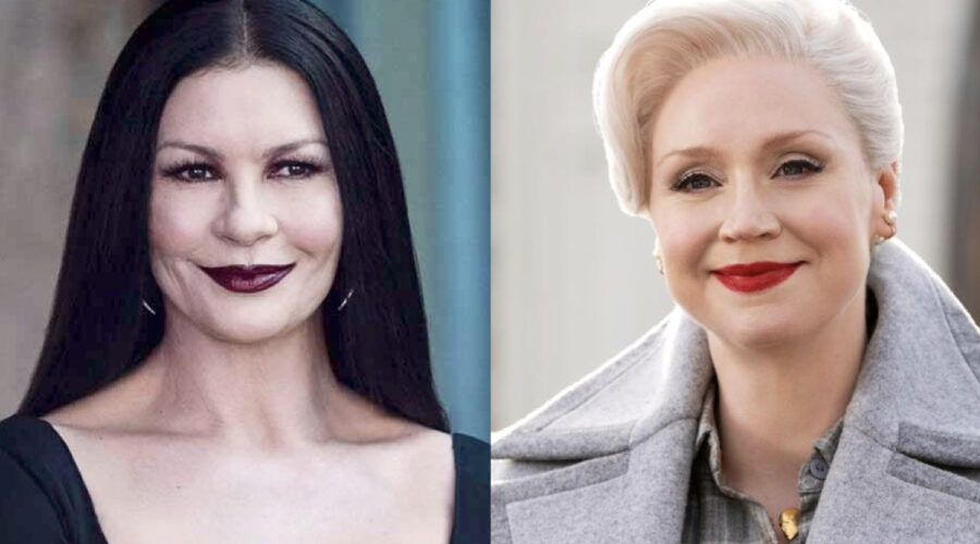 Da Sinistra Catherine Zeta Jones E Gwendoline Christie In Mercoledì Credits Netflix