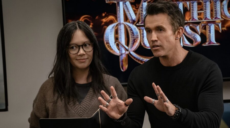 Rob Mcelhenney E Charlotte Nicdao In Mythic Quest Credits Apple Tv Plus