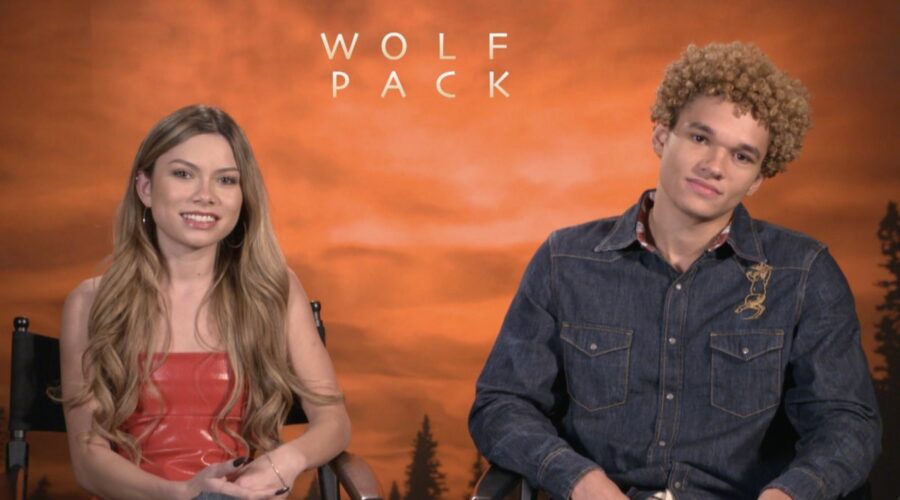 Da sinistra: Bella Shepard e Armani Jackson nell'intervista per “Wolf Pack”. Credits: Tvserial.it.