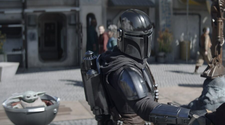 Un'immagine della terza stagione di “The Mandalorian”. Credits: Lucasfilm/Disney+.
