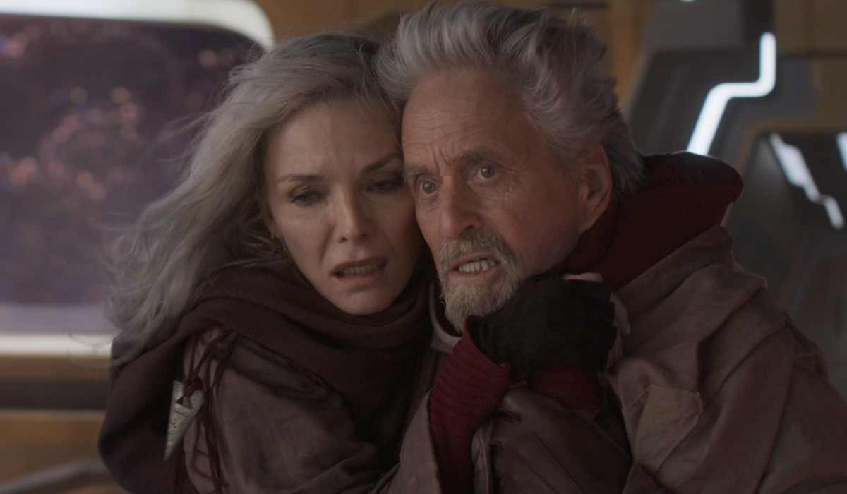 Janet Van Dyne (Michelle Pfeiffer), Hank Pym (Michael Douglas) In Ant-man And The Wasp Quantumania Credits Disney Marvel