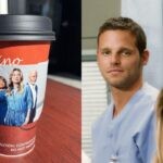 A sinistra: la foto del caffè pubblicata da Justin Chambers. A destra: Alex Karev in una foto promozionale di “Grey's Anatomy”. Credits: Instagram/Disney.