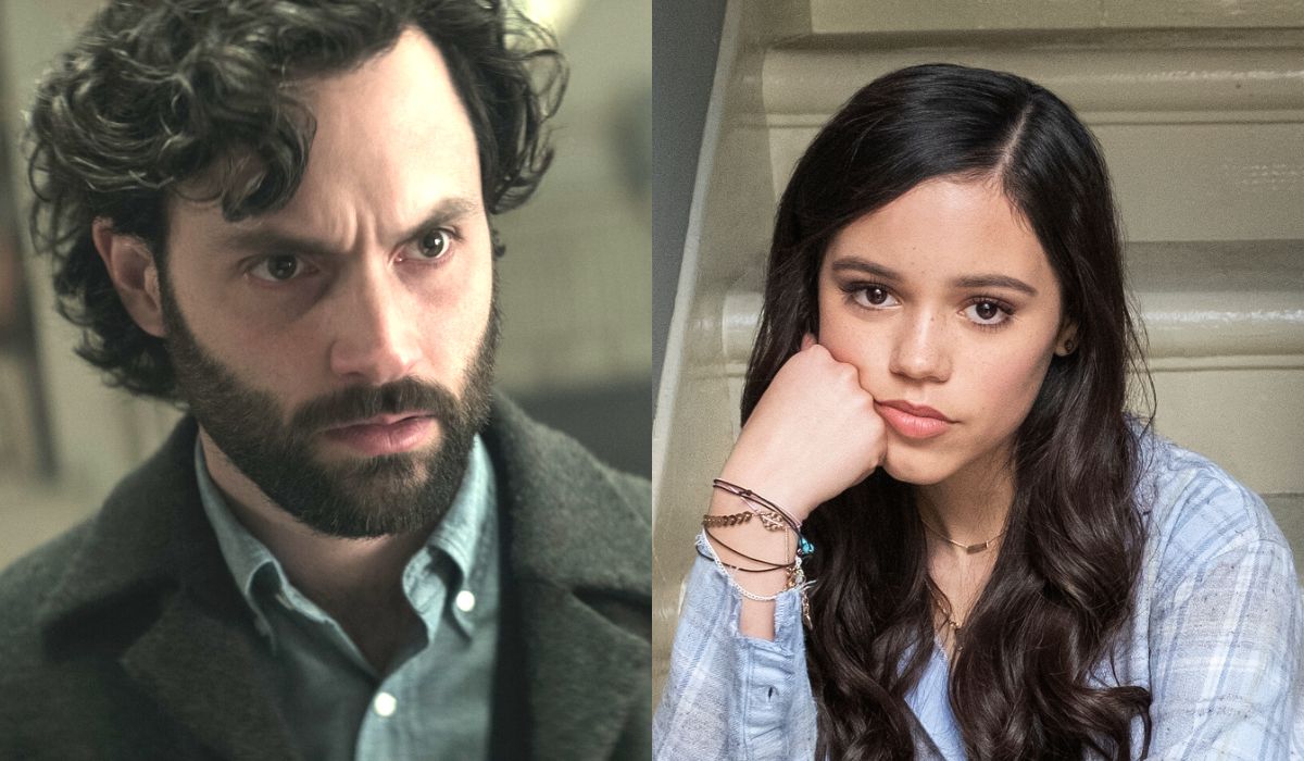 A sinistra: Penn Badgley in una scena della stagione 4 di “You”; a destra: Jenna Ortega è Ellie Alves nella seconda stagione. Credits: Courtesy of Netflix/Beth Dubber.