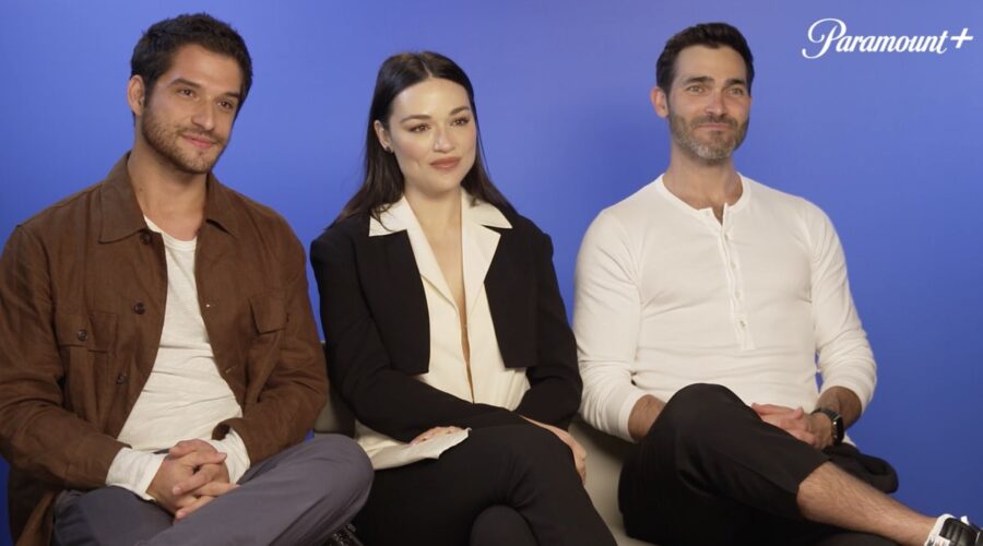 Da sinistra: Tyler Posey, Crystal Reed e Tyler Hoechlin nell'intervista per “Teen Wolf - il Film”. Credits: Tvserial.it.
