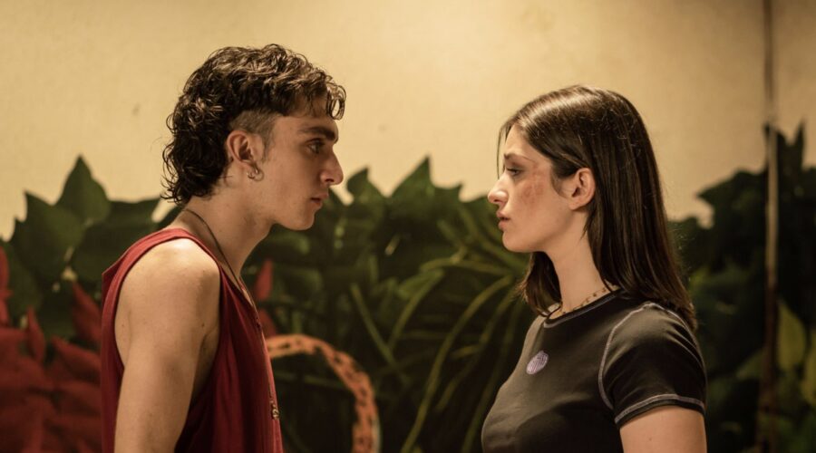 Da sinistra: Domenico Cuomo (Gianni/Cardiotrap) e Serena Codato (Gemma) in una scena di