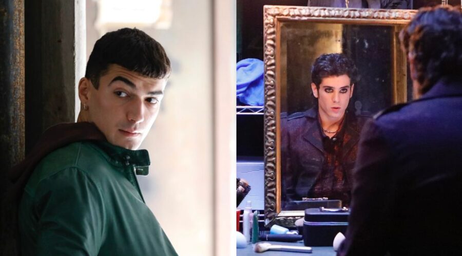 Da sinistra: Giacomo Giorgio e Nicolas Maupas nelle prime foto di