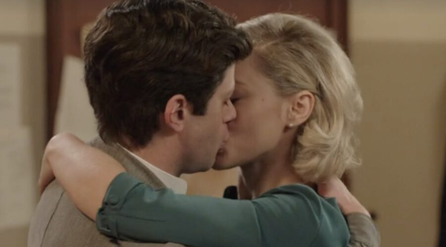 Da sinistra: Gabriele Anagni (Alfredo Perico) e Francesca Del Fa (Irene Cipriani) in una scena della puntata 122 de 