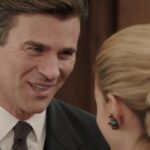 Da sinistra: Fabio Fulco (Ferdinando Torrebruna) e Ludovica Brancia di Montalto (Giulia Arena) in una scena della puntata 122 de 