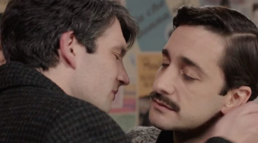 Da sinistra: Filippo Scarafia (Roberto Landi) e Piero Cardano (Mario Oradei) in una scena nella puntata 129 de 