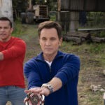 Steve Cardenas, David Yost, Catherine Sutherland In Power Rangers Una Volta E Per Sempre - Immagine Dal Set Credits Geoffrey H Short Netflix