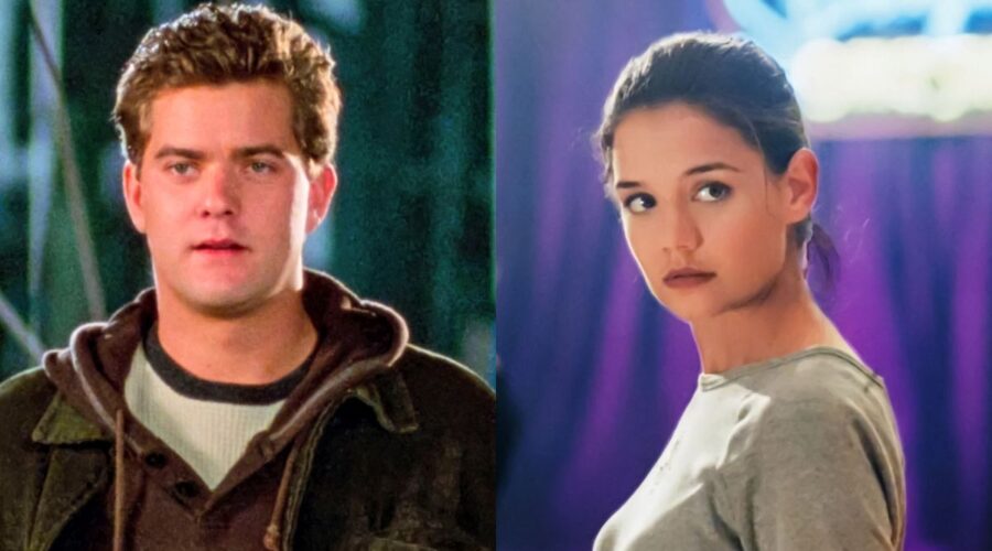 Da sinistra: Joshua Jackson e Katie Holmes ai tempi di “Dawson's Creek”. Credits: Sony TV via Sky Italia.