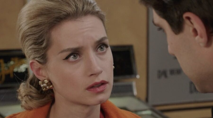 Da sinistra: Giulia Arena (Ludovica Brancia di Montalto) e Pietro Masotti (Marcello Barbieri) in una scena della puntata 147 de 