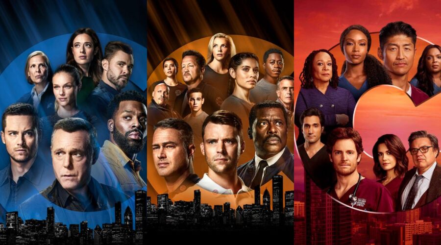 Locandine delle serie “One Chicago”. Credits: Sky Italia.