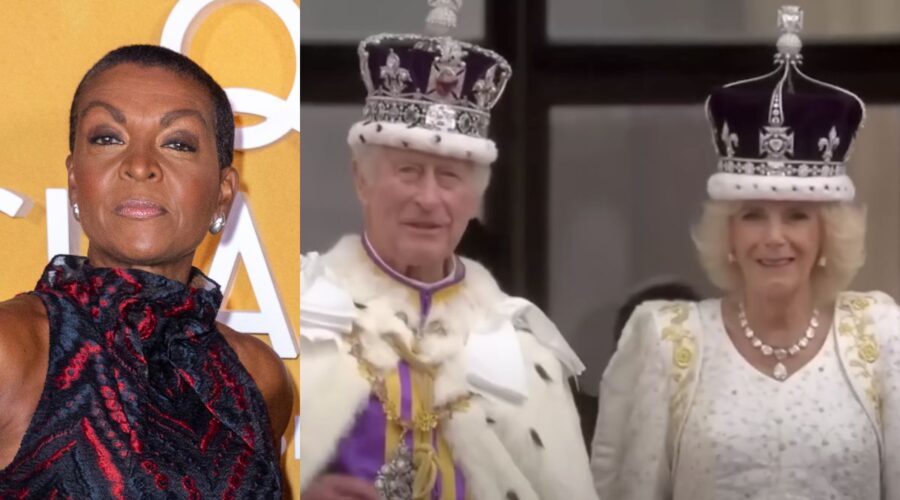 A sinistra: Adjoa Andoh partecipa all'evento stampa