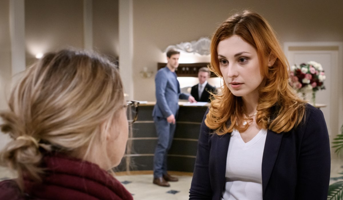 Sophia Schiller interpreta Constanze von Thalheim in una scena della puntata di “Tempesta D'Amore” in onda mercoledì 31 maggio 2023 su Rete 4. Credits: Das Erste/Mediaset.