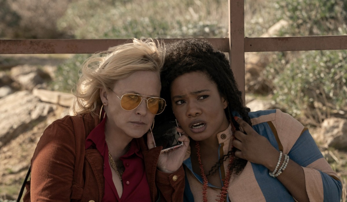 Episode 3 Patricia Arquette and Weruche Opia in High Desert, Available May 17, 2023 on Apple TV Plus