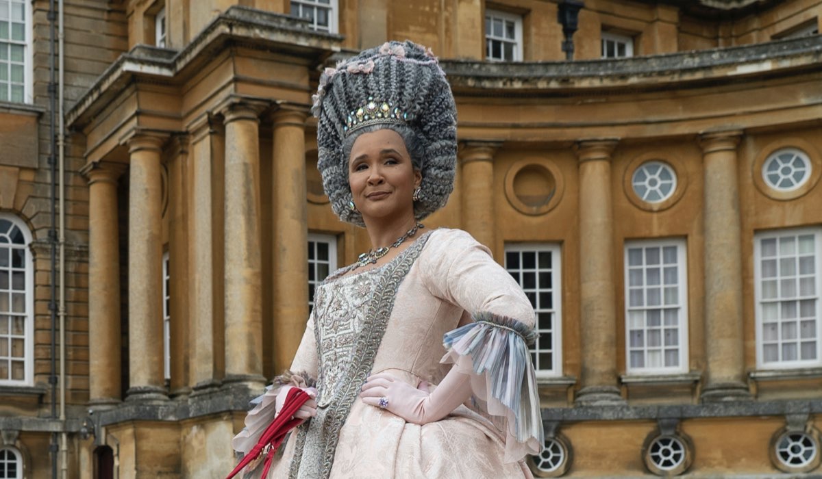 Golda Rosheuvel as Queen Charlotte in episode 4 of “Queen Charlotte: A Bridgerton Story”.  Credits: Liam Daniel/Netflix © 2023.