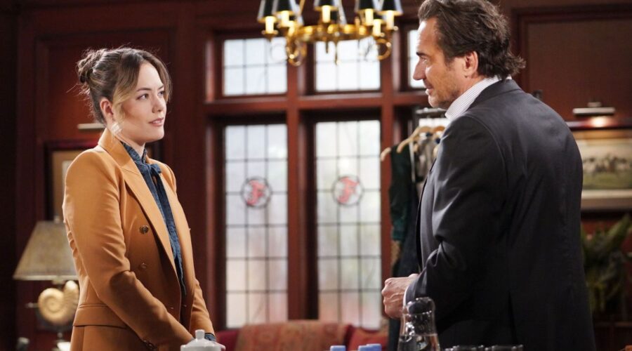 Da sinistra: Hope e Ridge in una scena di 