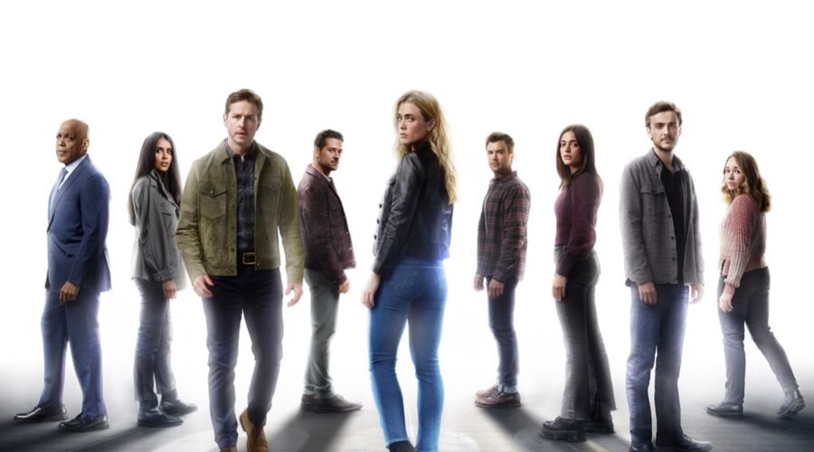 Un particolare del poster della stagione finale di “Manifest”. Credits: WBTV/Netflix.