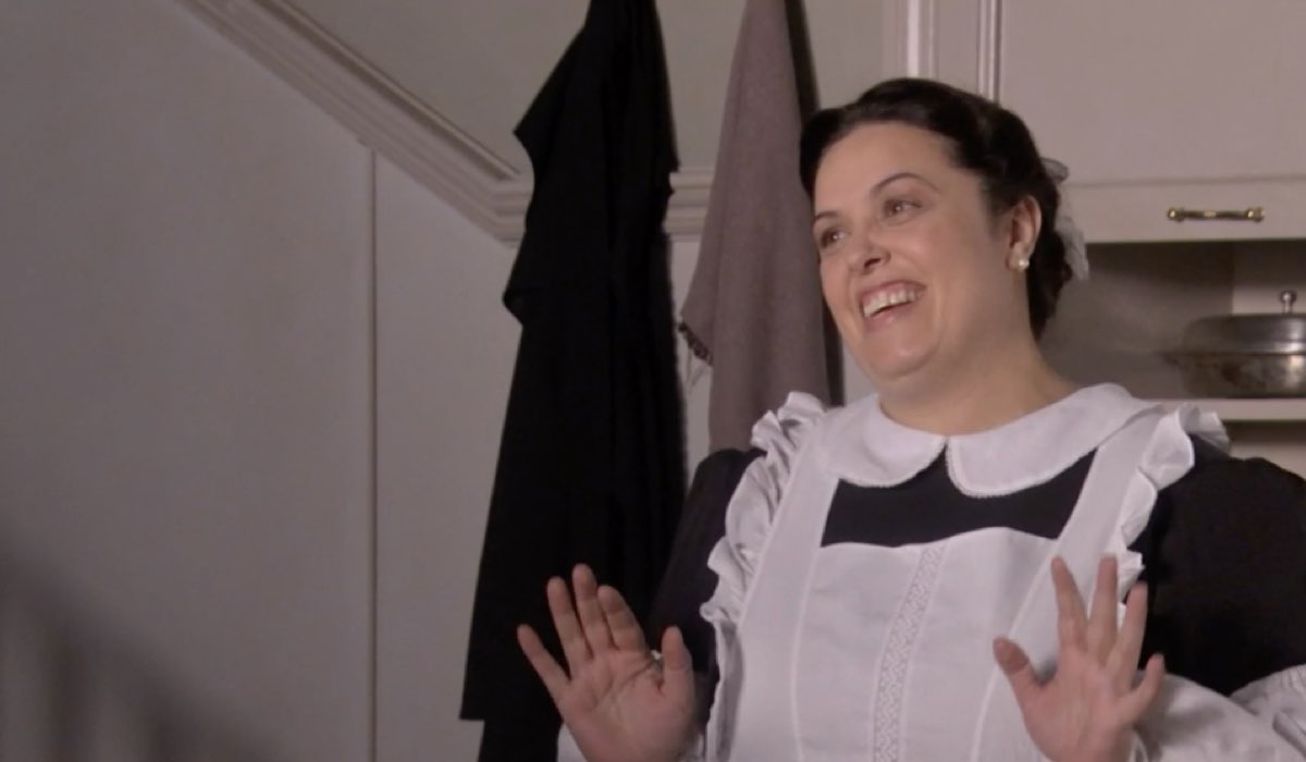 Nuncy Valcárcel (Mercedes “Merceditas” Oviedo) in a scene from episode 62 of 