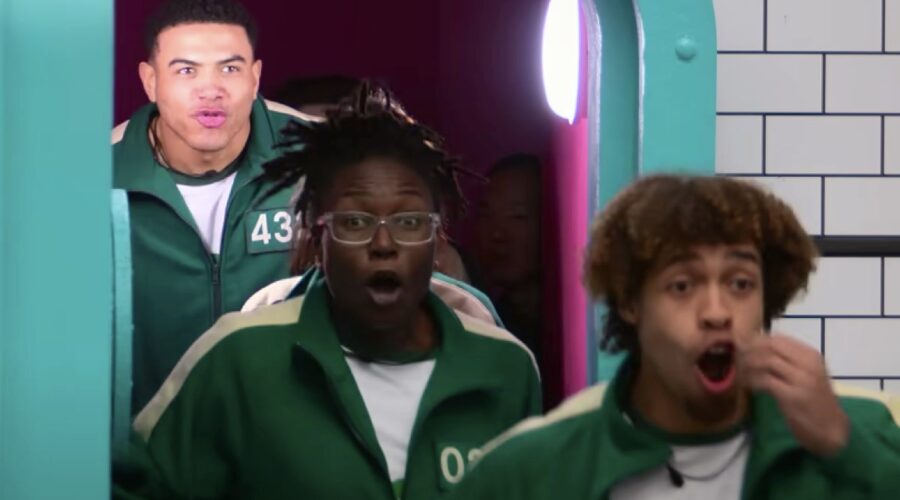 Una cattura schermo dal trailer di “Squid Game: La Sfida”. Credits: Netflix/YouTube.