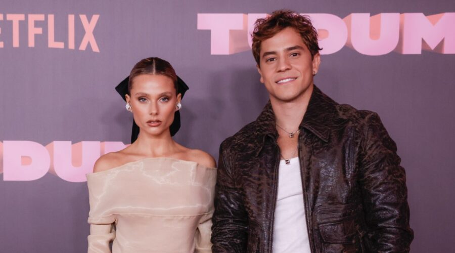 Da sinistra: Valentina Zenere e André Lamoglia all'evento Tudum 2023. Credits: Getty images/Netflix.