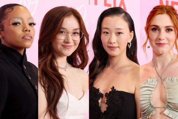 Da sinistra: Regan Aliyah, Anna Cathcart, Gia Kim e Jocelyn Shelfo alla première di “XO, Kitty”. Credits: Foto di Rodin Eckenroth/Getty Images per Netflix.