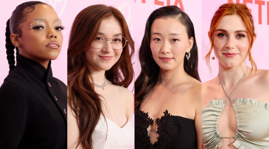 Da sinistra: Regan Aliyah, Anna Cathcart, Gia Kim e Jocelyn Shelfo alla première di “XO, Kitty”. Credits: Foto di Rodin Eckenroth/Getty Images per Netflix.