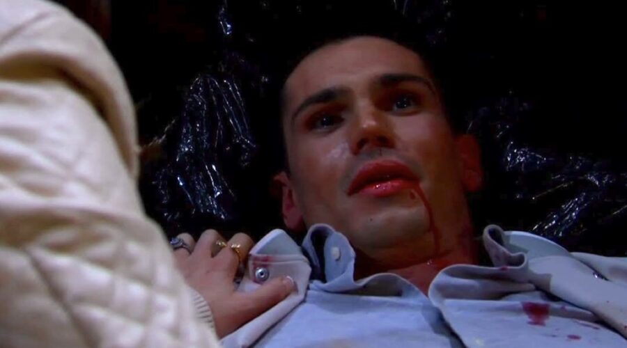 Finn muore veramente in “Beautiful”? Una scena della soap. Credits: Cattura schermo/Mediaset Infinity.