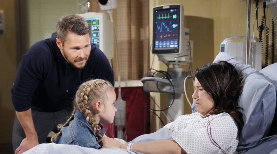 Da sinistra: Scott Clifton (Liam Spencer) e Jacqueline Macinnes Wood (Steffy Forrester) nella puntata di “Beautiful” di lunedì 19 giugno 2023 su Canale 5. Credits: BBL Distribution/Canale 5.