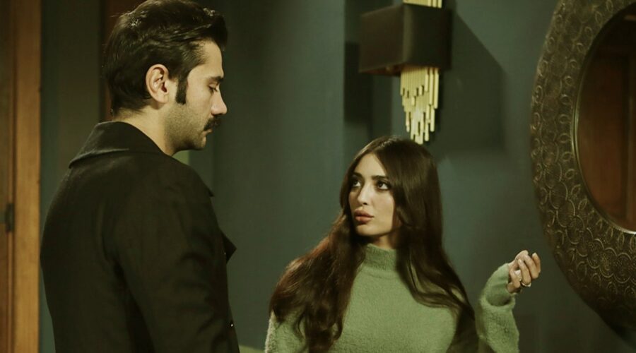 Da sinistra: Ugur Günes (Yilmaz) e Melike Yalova (Müjgan Hekimoglu) in una scena della puntata di “Terra Amara” in onda domenica 11 giugno 2023 su Canale 5. Credits: RTI Mediaset.