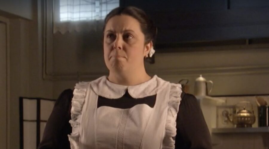 Nuncy Valcárcel (Mercedes “Merceditas” Oviedo) in una scena della puntata 84 di 