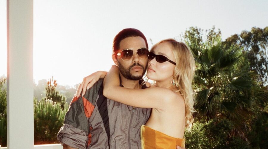 Da sinistra: Abel Tesfaye (Tedros) e Lily-Rose Depp (Jocelyn) in una scena di 