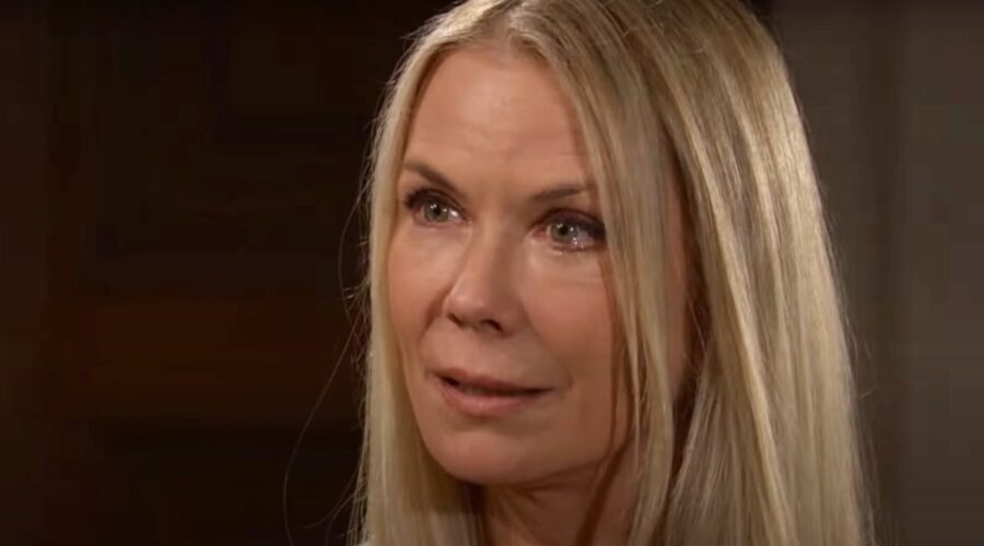 Brooke (Katherine Kelly Lang) chiede aiuto a Eric in “Beautiful”. Credits: BBL Distribution/Fotogramma CBS.