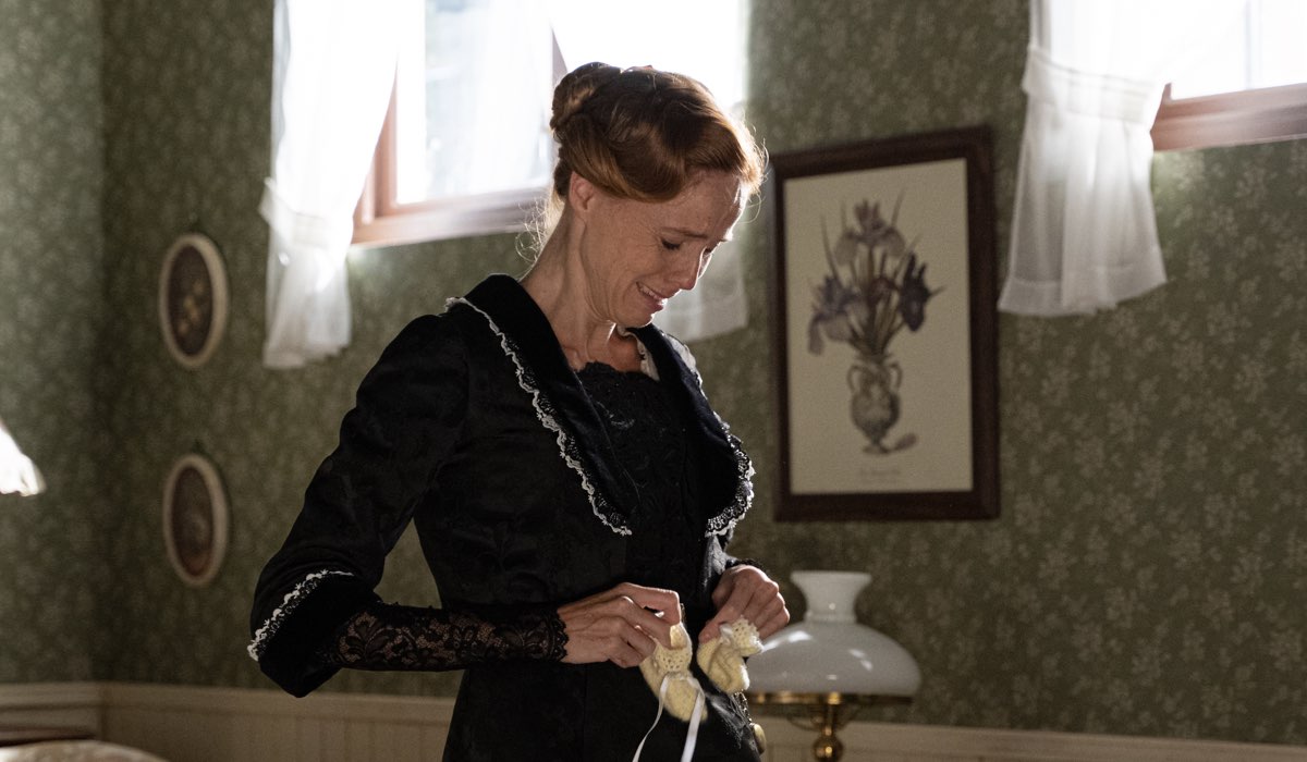 Maria Castro (Pia Adarre) in una scena de “La promessa”. Credits: Mediaset.