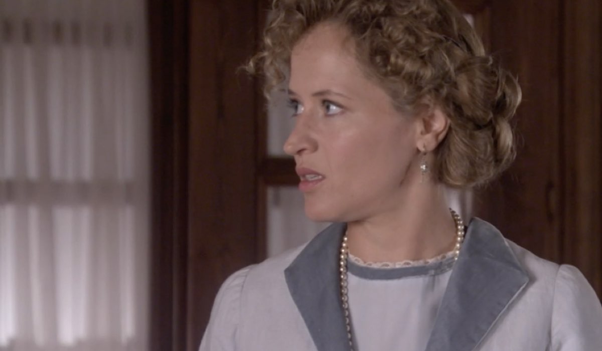 Marta Larralde (Diana Silva Torrealba) in una scena della puntata 100 di 