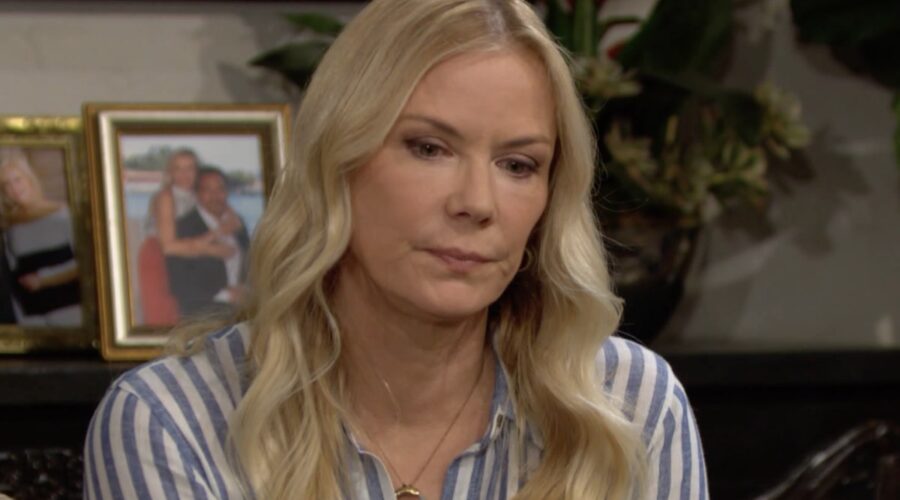 Brooke (Katherine Kelly Lang) in un fotogramma di “Beautiful”. Credits: BBL Distribution/RTI Mediaset.