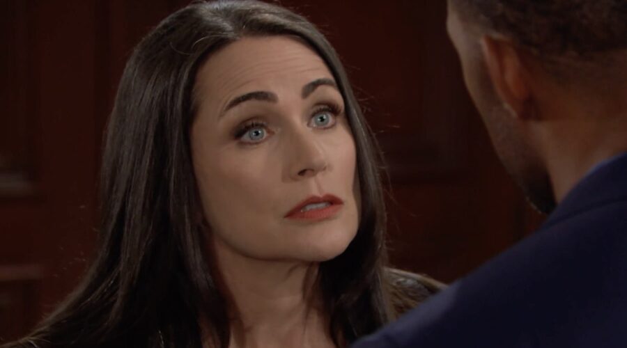 Rena Sofer interpreta Quinn in un fotogramma di “Beautiful”. Credits: BBL Distribution/RTI Mediaset.