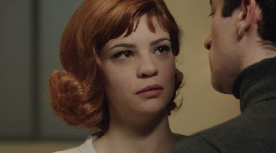 Da sinistra: Gaia Bavaro (Gemma Zanatta) e Moisè Curia (Marco Di Sant'Erasmo) in una scena nella puntata 159 de 