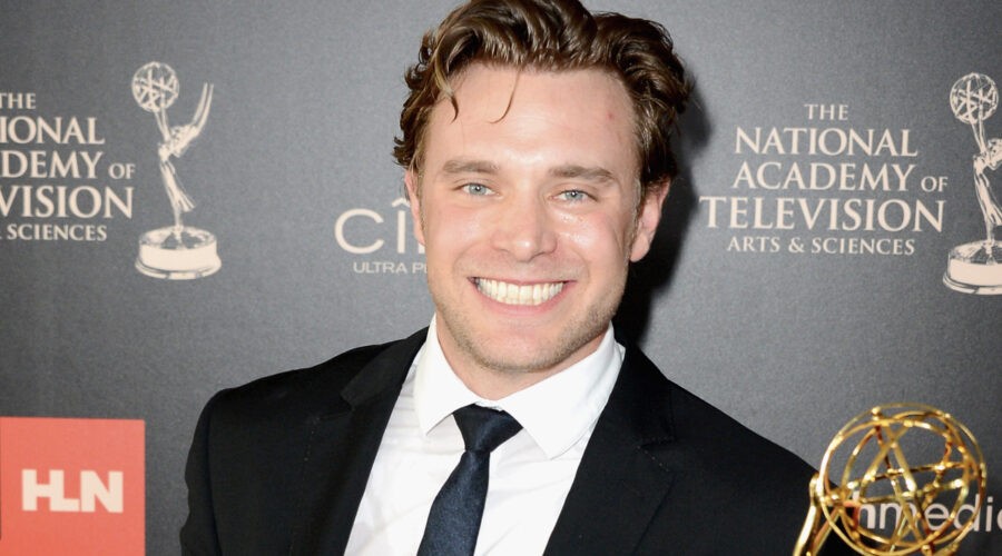 Actor Billy Miller Poses With The Outstanding Supporting Actor In A Drama Series Award For The Young And The Restless In The Press Room During The Emmy Awards (Photo By Mark Davis Getty Images