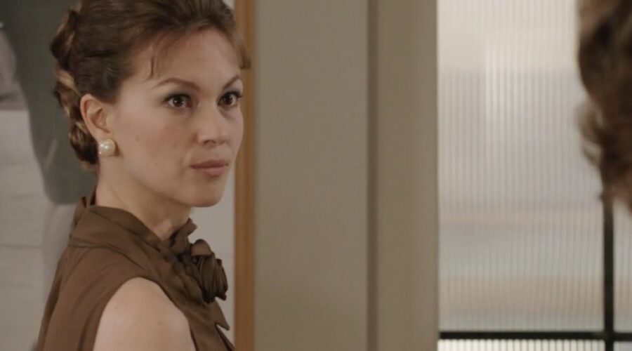 Greta Oldoni (Fiorenza Gramini) in una scena della puntata 13 de 