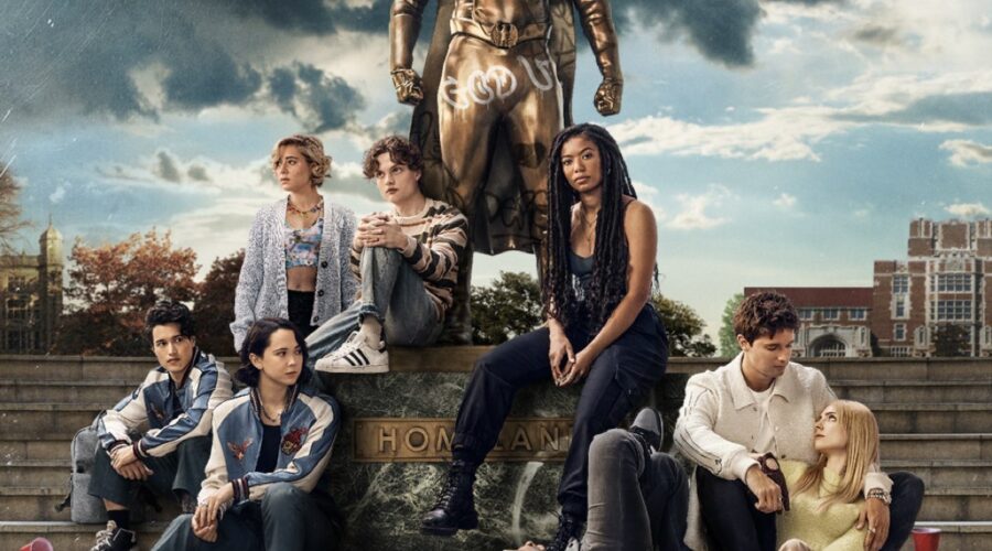 Un particolare della key art di “Gen V”. Credits: Amazon Prime Video.