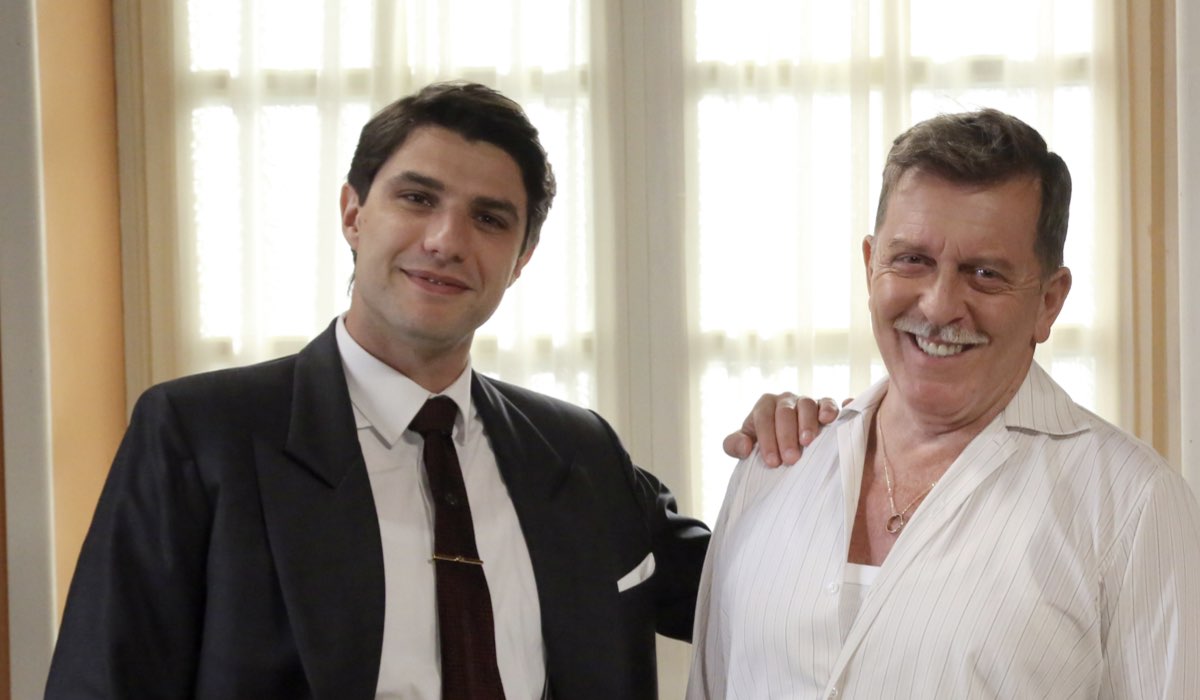 Da sinistra: Pietro Masotti (Marcello Barbieri) e Pietro Genuardi (Armando Ferraris) in un posato per 